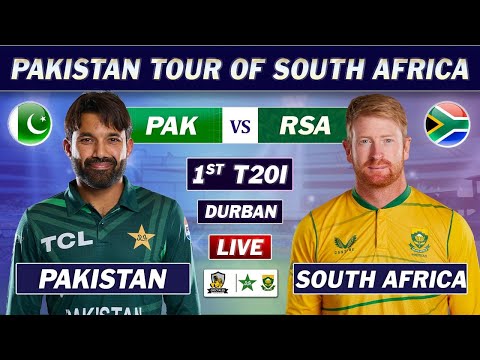 PAKISTAN vs SOUTH AFRICA 1st T2O Match LIVE COMMENTARY | PAK vs SA T20 MATCH LIVE | PAK 12 OV