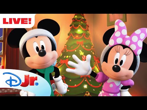 🔴 LIVE! Disney Junior Magical Holidays 🎁 | Mickey Mouse, Minnie Mouse, Spidey and MORE | @disneyjr