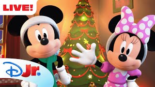 🔴 LIVE! Disney Junior Magical Holidays 🎁 | Mickey Mouse, Minnie Mouse, Spidey and MORE | @disneyjr