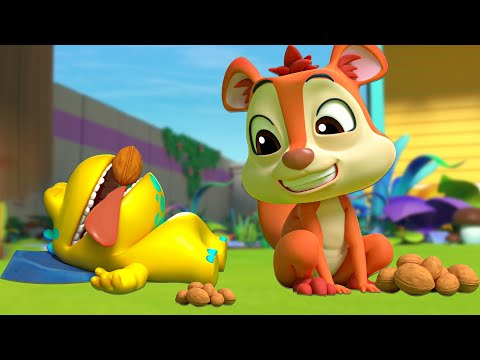 Kids Funny Cartoon - Steal The Walnut Booya Comedy Show for Children