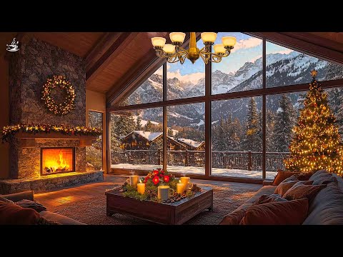 Cozy Christmas Vibes 🎄 Relaxing Jazz Instrumentals & Crackling Fireplace Sounds 🔥