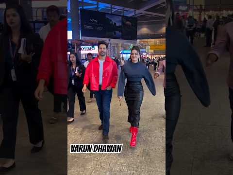 Varun Dhawan & Wamiqa Gabbi At #mumbaiairport Arrival #bollywood #trending #shorts #youtubeshorts