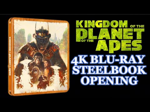 Kingdom of The Planet Of The Apes 4K Blu-ray Steelbook Opening.