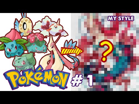 Turn Milotic Pokemon Into Mermaid + My Pokemon Paintings | Huta Chan Studio