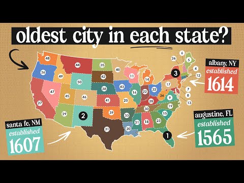 What Is The Oldest City In Each US State?