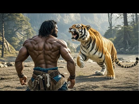 2024 Full Movie:A fierce tiger attacks a beggar,only for the beggar to swiftly kill it with one move