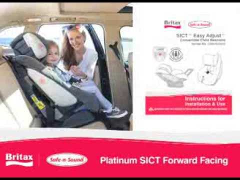 Britax Safe-n-Sound Platinum SICT: How To Install Forward-Facing Car Seat