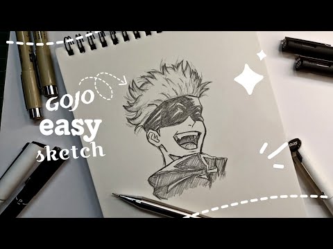 Satoru gojo sketch | How to draw gojo satoru || jujutsu kaisen ✨