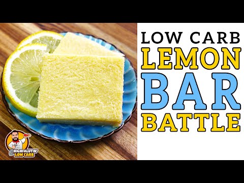 Low Carb LEMON BAR Battle 🍋 The BEST Keto Lemon Bars Recipe!