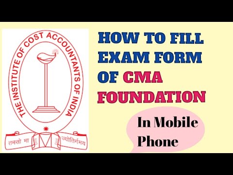 HOW TO FILL EXAM FORM OF CMA FOUNDATION || #LEARNING #cmaexams #icmai #cmafoundation #dec2021cmaexam