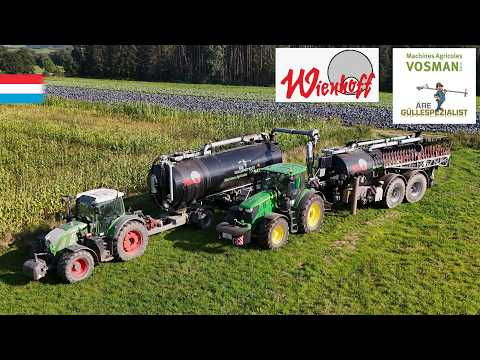 Spreading Digestate | John Deere 6R + Wienhoff // CaseIH Magnum 340 // Fendt | Luxembourg 2024