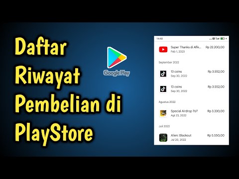 CARA Lihat riwayat pembelian item dan aplikasi di PlayStore