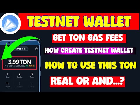 testnet wallet in tonkeeper l Get Ton Gas fees l How to create Testnet Wallet l Testnet