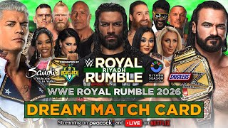 WWE Royal Rumble 2026 - Dream Match Card | Bevelock