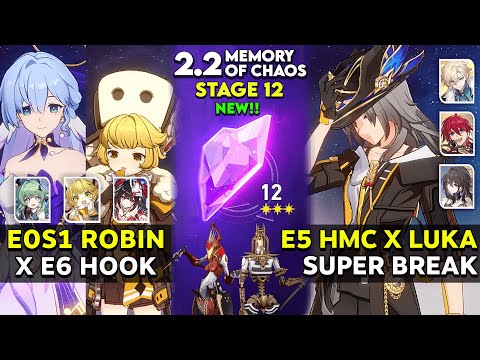 E0S1 Robin x E6 Hook & E5 HMC x Luka Super Break | MOC 12 v2.2 | Honkai star rail.