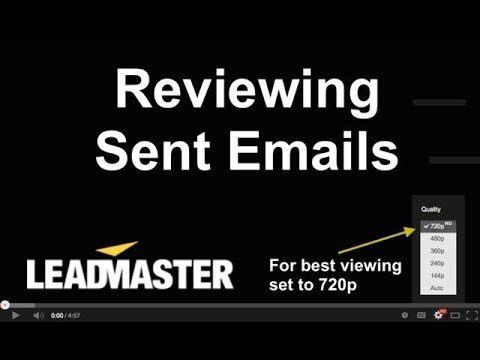 Reviewing Sent Emails