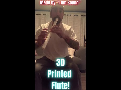 3D Printed Native American Style Flute made by I Am Sound!