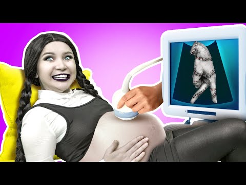 MORTICIA ADDAMS Extreme PARENTING HACKS - Ultimate PREGNANCY Gadgets by La La Life Emoji