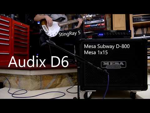 Audix D6 vs Telefunken M82 | Bass Comparison