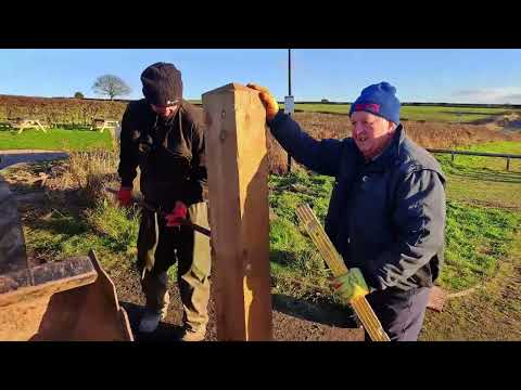 Grave Yard Gate, Is it plumb? Bob gets a new coat!