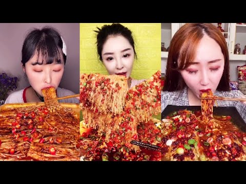 SPICY ENOKI MUSHROOM EATING SHOW | 팽이버섯 먹방 모음 | Eating Show | Ep8