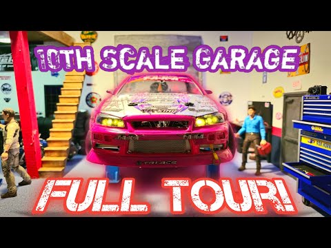 10th Scale Garage Full TOUR! Tips | Tricks | Accessories And MORE!