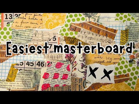 How to Use Scraps for Junk Journaling! EASY COLLAGE MASTERBOARD | Junk Journal Ideas