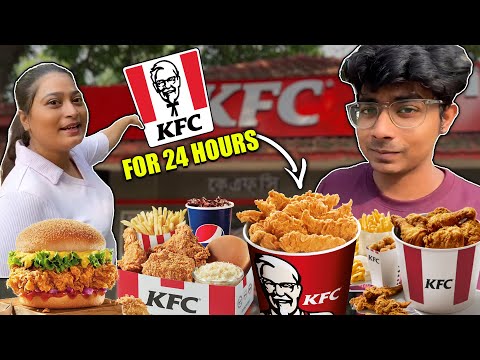 I only ate KFC for 24 HOURS Challenge🍗🍔 | Food Challenge