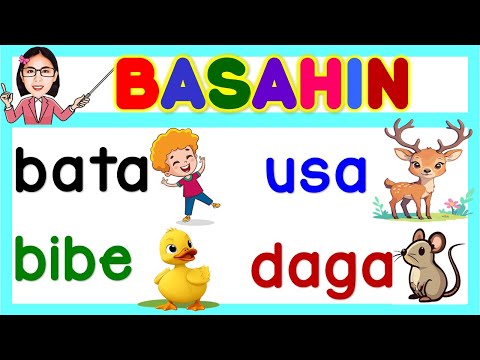 FILIPINO Reading Lesson | Salitang may Dalawang Pantig | Pagsasanay sa Pagabasa | Matutong Bumasa