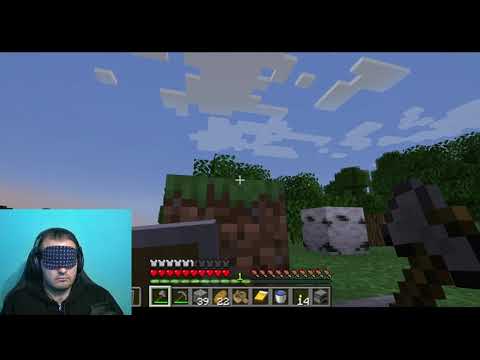 Attempting a Blindfolded Minecraft Run Take 2 - Getting Into The Nether