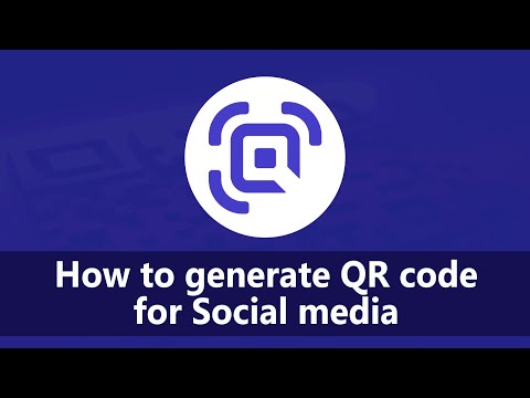 How to generate QR code for Social media