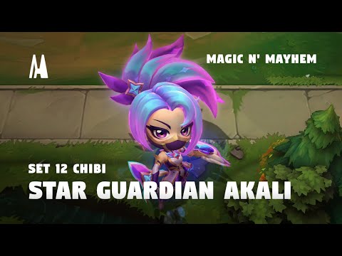 CHIBI STAR GUARDIAN AKALI | FINISHER, EMOTES, BOOM | TFT SET 12