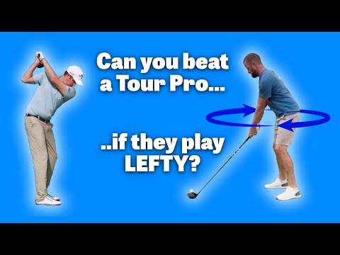 Can you Beat a Tour Pro... if They Play LEFTY?