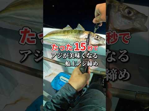 たった15秒で釣れたアジが美味くなる方法 #アジング