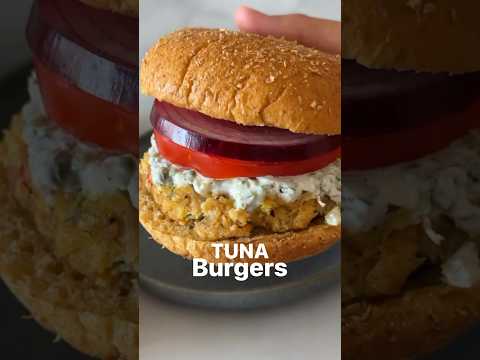 Incredible Tuna Burgers With Canned Tuna seasoned to perfection.