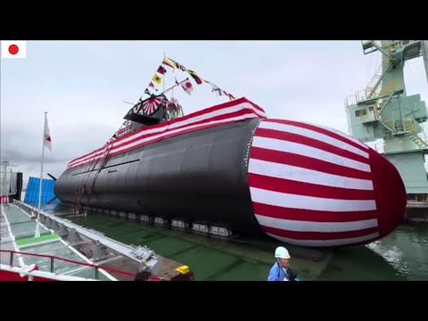 Japan Launches Fifth Taigei-Class Submarine ｢ちょうげい｣ Chogei SS-517