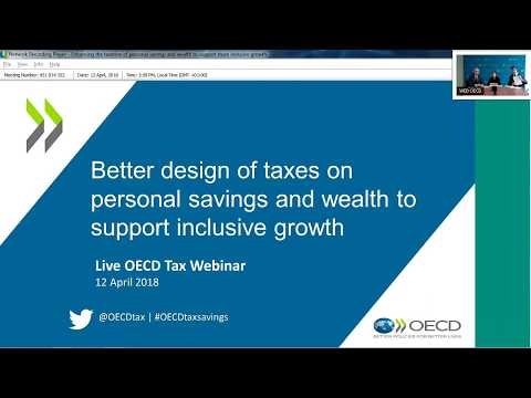 Better design of taxes on personal savings and wealth is needed to support inclusive growth