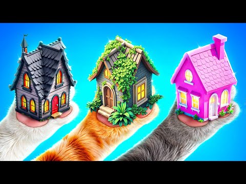 ¡Construimos una pequeña Casa para Mascotas! ¡Trucos y Dispositivos para Manualidades!