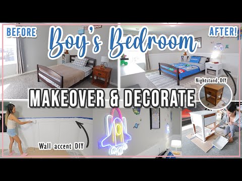 2023 DIY KIDS BEDROOM MAKEOVER + WALL ACCENT + BEDROOM DECORATING IDEAS 2023