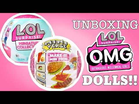 MINIVERSE UNBOXING! MINI LOL DOLLS UNBOXING! | Eimaan Sisters