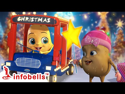 🎅 Santa on the Bus | Bengali Rhymes | Christmas Special Aloo Kachaloo Beta 🎄| Infobells #bussong