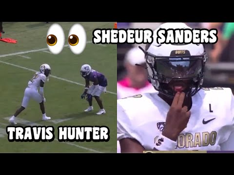 Travis Hunter & Shedeur Sanders Colorado DEBUT Vs TCU 🔥 #17 TCU Vs Colorado Highlights