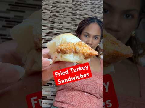 How to make Fried Turkey Sliders. Happy Thanksgiving #holidayfood #fyp #cooking #shorts #recommend