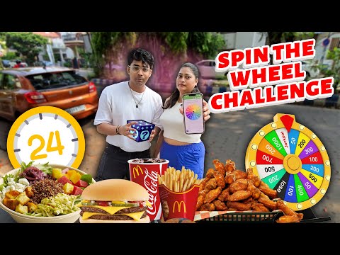 Letting SPIN THE WHEEL DECIDE🤷‍♂️ | What we Eat For 24 Hours!