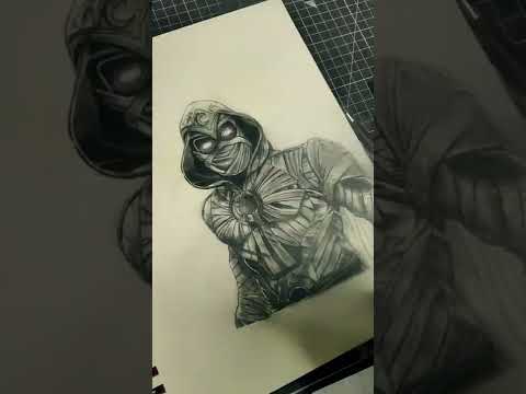 Drawing MOON KNIGHT #shorts -  {Disney+ Moon Knight}