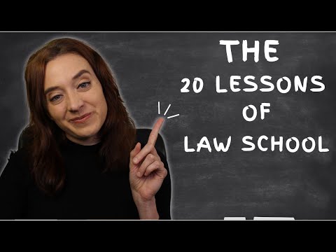 the 20 lessons i learned from law school