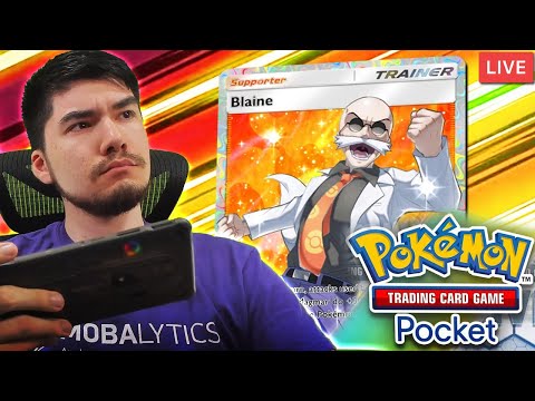 🔴COOKIN WITH BLAINE AGGRO ! POKEMON POCKET ! 🔴 !phone !tablet !friendcode