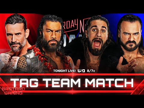 WWE 2K24 | Roman Reigns & CM Punk VS Seth Rollins & Drew McIntyre | Saturday Night Main Event