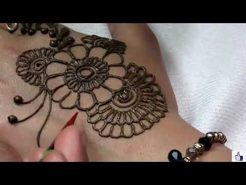 Shaded Arabic Mehndi Design for hands||Easy Mehndi Design for Beginners||Simple Arabic Mehndi Design