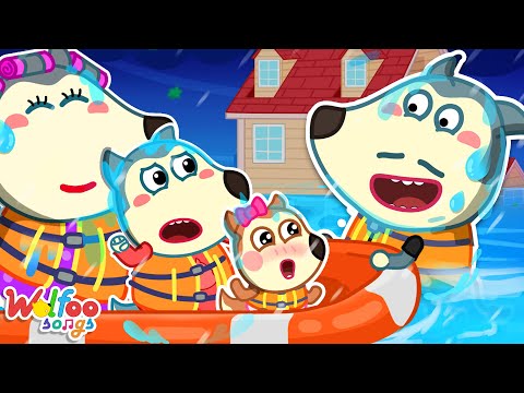 Safety in Flood Roads - Safety Songs | Compilation | Kids Songs & Nursery Rhymes @WolfooFamilySongs